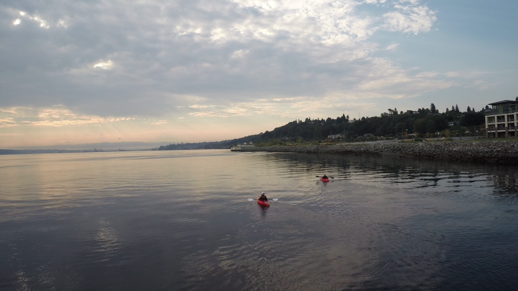 Kayaking in Tacoma on the Puget Sound